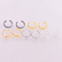 SEA MEW 20 PCS 12mm 4 Colors Unisex Ear Cuff Wrap Earrings Settings Cartilage Clip Earring Base For Jewelry Making 2024 - buy cheap