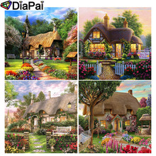 Diafai completo quadrado/broca redonda 5d diy pintura de diamante "casa paisagem" 3d bordado ponto cruz 5d presente de decoração 2024 - compre barato