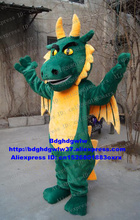 Verde triceratops pterosaur pterodactyl dinossauro dino dragão traje da mascote personagem adulto filme tema esportes reunião zx1485 2024 - compre barato