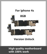 Originais Motherboard Sistema IOS Para iPhone 4S 8GB Versão Motherboard Bom Trabalho Fábrica Desbloqueado Placa Lógica Fichas Completas 2024 - compre barato