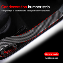 Car Door Bumper Threshold Stickers 5D Carbon Fiber Rubber Styling Door Sill Protector Accessories Edge Anti Collision Sticker 2024 - buy cheap