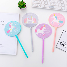 1PCS New Creative Cute Pony Fan Gel Pen Student Stationery Novelty Gift School Material Office Supplies 2024 - buy cheap