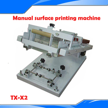 Máquina de impresión de pantalla curva de superficie Manual de TX-X2, máquina de cilindro para botella/taza DIY 2024 - compra barato