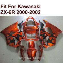 Hot sale fairings  for Kawasaki ZX6R burnt orange 2000 2001 2002 Ninja ZX 6R 636 00 01 02 fairing kit CN48 2024 - buy cheap