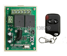 Venda imperdível-interruptor de relé/sistema de rádio, 10a, 2 canais, rf, sem fio, receptor telescópico, transmissor