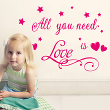 8342 2.4 All you need love is heart quote wall stickers home decor desivo de parede vinyl wall stickers home decoration 2024 - buy cheap