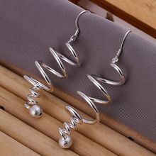 Free Shipping!!Wholesale silver plated Earring,925 jewelry silver,Rotation Earrings SMTE215 2024 - buy cheap