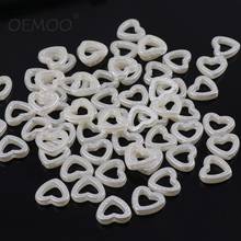 50pcs 14*15mm Ring Heart Ivory Color Flatback Half Round Pearl Craft ABS Resin Imitation Pearl Resin Scrapbook Beads for DIY 2024 - buy cheap