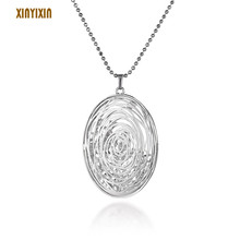 Elegant Big Oval Pendant Necklace for Women Statement Color Hollow Inside Crystal Long Necklace 2019 Fashion Jewelry Party Gift 2024 - buy cheap