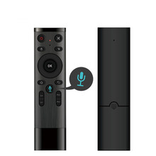 Elistooop-controle por voz com volante, mouse para giroscópio com 2.4ghz, controle remoto sem fio para smart tv android 2024 - compre barato