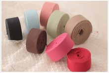 9 colors 25mm x1.8mm Medium Heavy weight cotton webbing 1'' cotton tape black/coffee/khaki/red bag belt DIY free shipping 5m 2024 - buy cheap