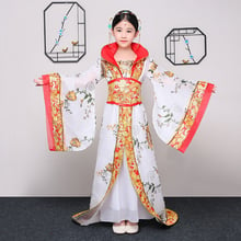 Chinese Traditional Princess Dance Costume Girl Ancient Queen Stage Dance Clothing Kids  Fairy Tang Dynasty Hanfu Outfit 90 2024 - buy cheap