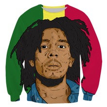 PLstar Cosmos Men sweatshirt 3D hoodies Men's Shirt Harajuku Print Rock Hip Hop Bob singer Marley Reggae Clothing streetwear-2 2024 - buy cheap