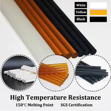 34pcs 150 Degrees High Temperature Resistant Hot Melt Glue Sticks 11x300mm for Hot Glue Gun Black White Pale-yellow, 1kg/lot 2024 - buy cheap