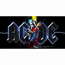 Super Deal-paño de baño de fibra de bambú absorbente, toalla de playa con estampado AC/DC, para secado de baño y ducha, 2016, 70x140cm, envío gratis 2024 - compra barato