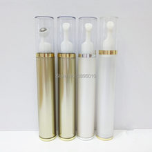 Envases cosméticos vacíos de oro blanco de 15ML, envases de tubo de plástico suave para crema de ojos, Gel, F578 2024 - compra barato