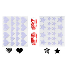 12pcs Nail Stickers Nail Art Decoration Manicure Stars Line Tape Self-Adhesive Foils DIY Design 3D Tips Decal Nail Art Tools 2024 - buy cheap