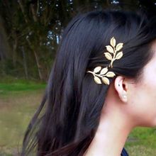 Fashion Women Wedding Hair Chip Olive Branches Leaves  Bride Hairpin Side Folder Accessories 2024 - buy cheap