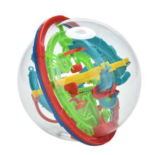 Пластиковые 3D Обучающие инструменты магический Интеллект лабиринт мяч дети баланс логическая способность головоломка игра игрушка 2024 - купить недорого