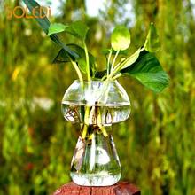 Стеклянная ваза в форме гриба стеклянная Террариум бутылка Декор Современные стильные украшения 2024 - купить недорого