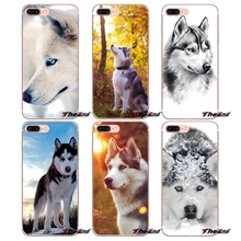 Siberian Husky Dog puppies Silica Gel Case For Apple iPhone X 4 4S 5 5S SE 5C 6 6S 7 8 Plus 6Plus 7plus 8plus Fundas Coque 2024 - buy cheap