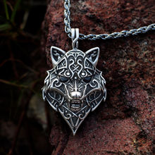SanLan Norse wolf vikings pendant wolf head Necklace Animal Original Jewelry 2024 - buy cheap