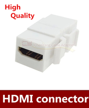 Keystone-Interfaz de panel HDMI hembra a hembra, hebilla de tarjeta estándar, enchufe de panel HDMI, 5 unidades por lote, envío gratis 2024 - compra barato