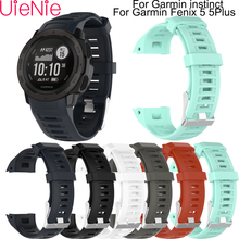 Pulseira de relógio de silicone de 22mm, pulseira de relógio inteligente de esporte para garmin fenix 5/5 plus/forerunner 935/instinto/quatix 5, peças de reposição para relógio inteligente 2024 - compre barato