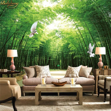 beibehang Custom wallpaper mural high-end atmosphere fresh bamboo forest shock 3D TV background wall papel de parede 2024 - buy cheap