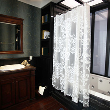 Cortina de ducha de PEVA con estampado Floral, visillo de baño elegante de alta calidad, Simple, blanco, impermeable, partición gruesa 2024 - compra barato