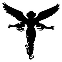 9.6*9.6CM ANGEL Car Sticker Decal Motorcycle Personalized Car Styling Accessories Reflective Stickers C2-0508 2024 - buy cheap