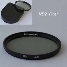Фильтр нейтральной плотности ND2 37 мм 40,5 мм 43 мм 46 мм 49 ND 2 полноцветные фильтры для объективов камер Canon Nikon серого цвета 2024 - купить недорого