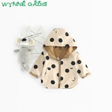 Autumn Baby Girls Long Sleeve Hooded Polka Dot Zipper Jacket Coat Infant Kids Casual Outerwear Casaco Roupas De Bebe 2024 - buy cheap