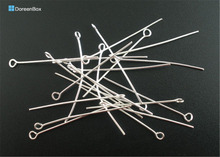 Doreen Box Lovely 500 PCs Silver color Eye Pins Findings 0.7x38mm(21 gauge) (B03520) 2024 - buy cheap