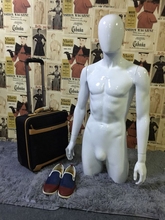 New Arrival Plus Size Fiberglass White Male Mannequin With Head  for Clothes Hat Display 2024 - buy cheap