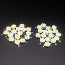 Lâmpadas de led de alta potência, 100 peças, 1w, 3w, partes quentes, 30mil e 45mil 2024 - compre barato