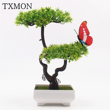 Autumn Artificial Plants Bonsai Decoration Ornaments Artificial Flowers Pastoral Style Fake Plants For Home Garden Window Decor 2024 - buy cheap