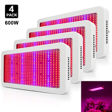 Lâmpada de led para cultivo de plantas indoor, 600w, espectro completo, a nm, estufa, hidroponia, tenda para cultivo 2024 - compre barato