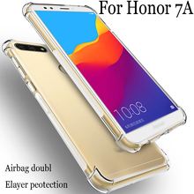 Funda de cojín de aire para Huawei Honor 7A 7 A, cubierta de cristal transparente de silicona suave TPU A prueba de golpes, protección completa para teléfono Honor 7A 2024 - compra barato