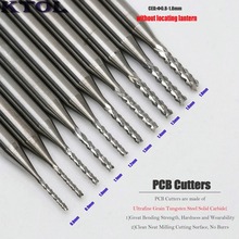 10pc 0.8-1.8MM CNC PCB Router Bit Tungsten Carbide Milling Cutter for Rotary Power Tool Drill Engraver Mini PCB End Mill Set 2024 - buy cheap