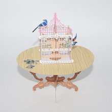 3D Handmade Table Bird Cage Chinese Style Magpie Paper Greeting Cards PostCard Table Decor Birthday Party Festival Creative Gift 2024 - buy cheap