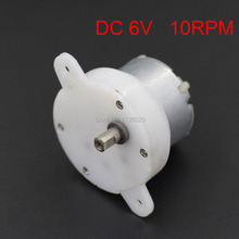 DC 6V 10RPM JS-4 Plastic Shell Speed Reducer Gear Motor 6V Gear Box Motor 2024 - buy cheap