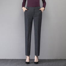 ACRMRAC Women pants Slim stripe Hairy OL Formal Suit pants Women Pencil pants 8504 2024 - buy cheap