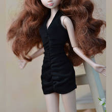 Black Little Dress For Barbie Doll One Piece Evening Dresses Vestidoes Clothes For Barbie Dollhouse For 1/6 BJD Doll Accessories 2024 - buy cheap