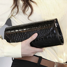 Fashion Designer Crocodile Pattern Ladies' Shoulder Chain Bag Wallet PU Leather Clutch Evening Bag Purse for Women Handbag 2024 - buy cheap