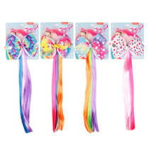 Jojo Siwa Jojo Bows Hair Bows for Girls  Printed Ribbon Bowknot Long Braid Wig Hair Clips for Kids Girls Hair Accessories 2024 - buy cheap