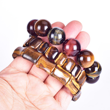 Asingeloo Tiger eyes Beads Bracelet Men Charm Natural Stone Braslet For Man Handmade Casual Jewelry Pulseras 2024 - buy cheap