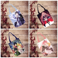 IVYYE Yuichiro Hyakuya модная аниме складная сумка, Холщовая Сумка для покупок, повседневные сумки через плечо, Индивидуальная сумка-тоут для девушек, Новинка 2024 - купить недорого