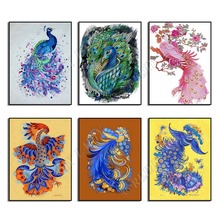 5D DIY Diamond Painting Peacocks Full Square / Round Drill Diamond Embroidery Animals Picture Of Rhinestones Cross Stitch Kits 2024 - buy cheap