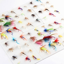 Anmuka Wholesale Top quality dry fly lures Anmuka 120pcs brand new various fly fishing lures Fishing Tackle fly fishing bait 2024 - buy cheap